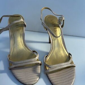 Lauren Ralph Lauren Cream Strappy Heels